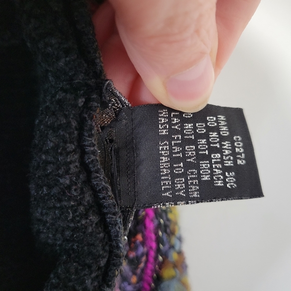 Lisa International Art-to-wear Fiber Texture Sweater jacket vest size Large Zip - Picture 7 of 7